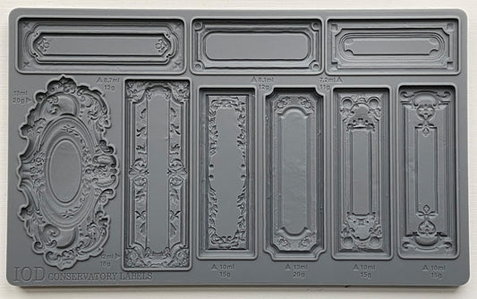 Conservatory Labels Mould By Iron Orchid Designs - New Spring 2024 Release