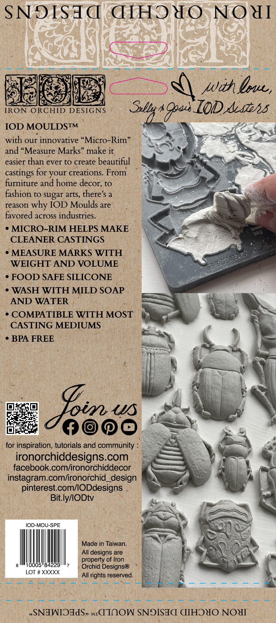 Specimens Mould By Iron Orchid Designs - New Spring 2024 Release