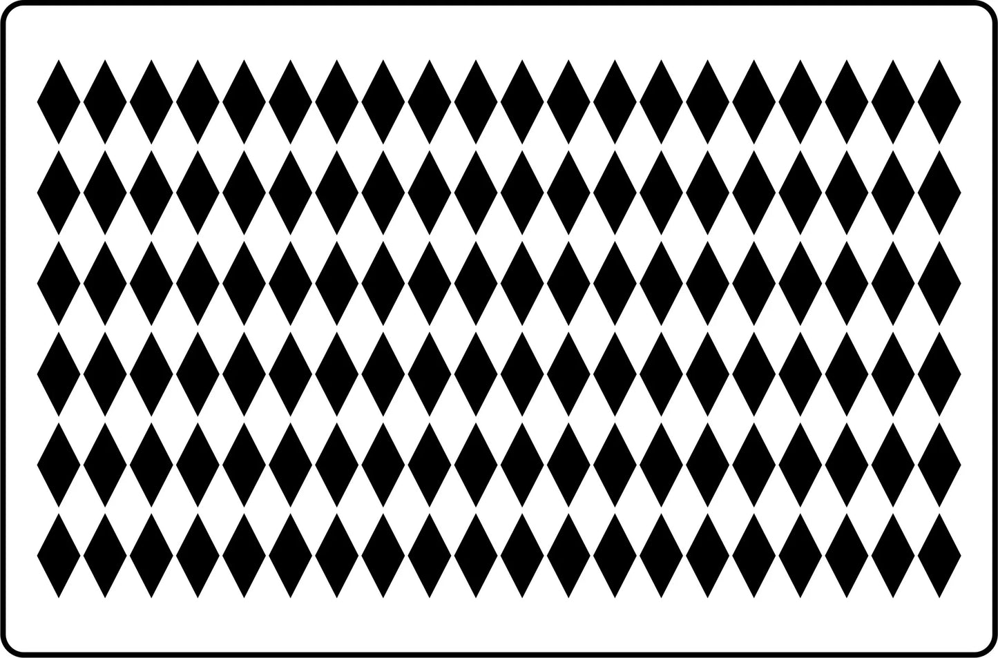 Diamond Pattern Harlequin JRV Reusable Stencils