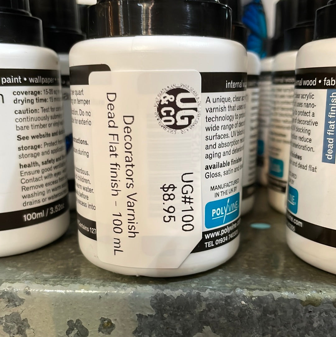 Polyvine Acrylic Varnish Dead Flat Finish