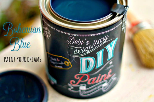 Bohemian Blue DIY Paint  - Clay Based Furniture and Art Paint - Boho Blue