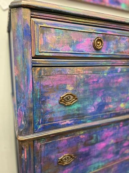 ModBoheme Hand Painted Chest of Drawers by Jenny Alexander
