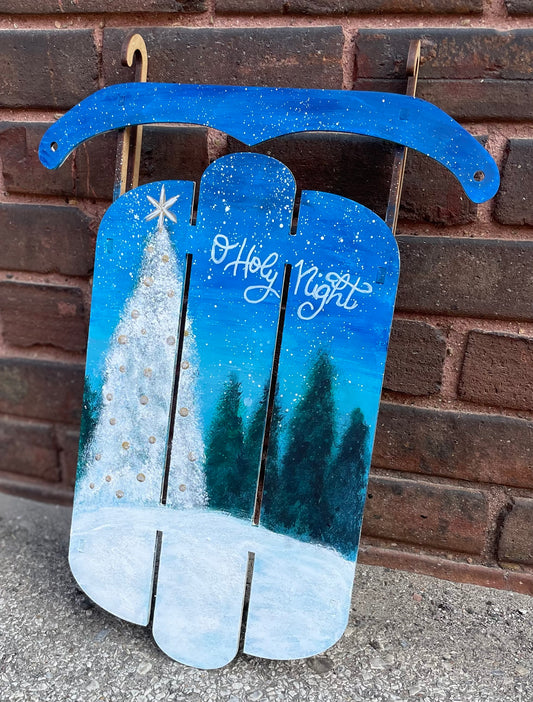 DIY Paint Class -  Winter Sled