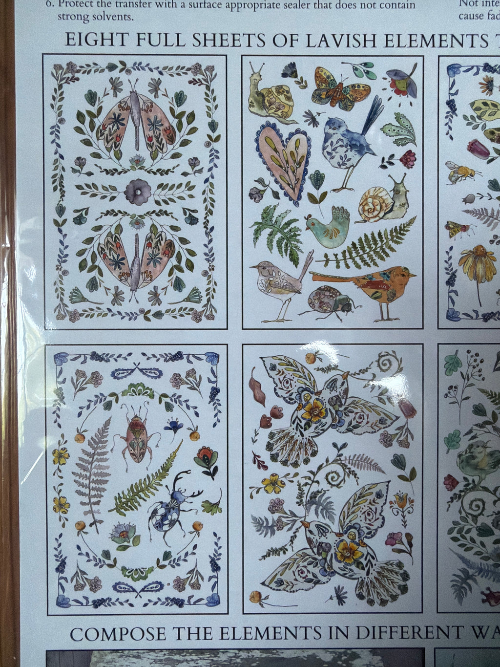 Fern Fables IOD Transfer 8x12 Pad™ 8 sheets