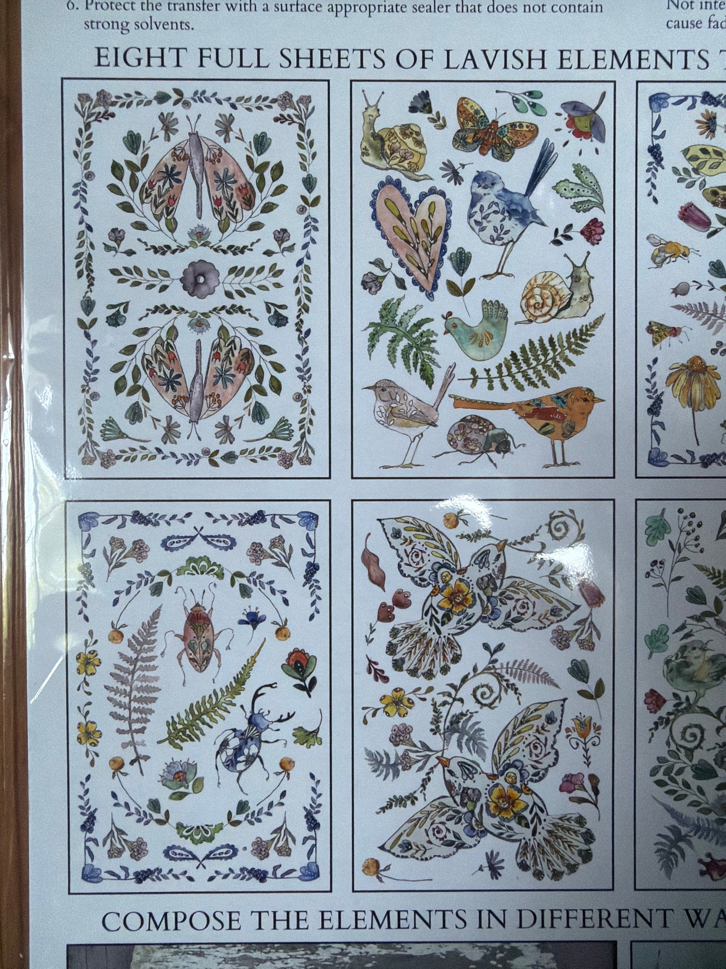 Fern Fables IOD Transfer 8x12 Pad™ 8 sheets