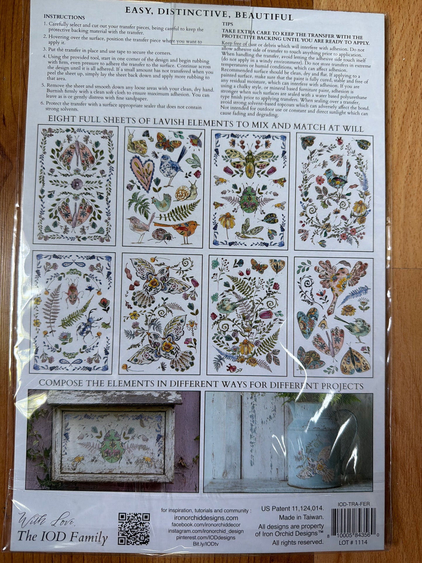 Fern Fables IOD Transfer 8x12 Pad™ 8 sheets
