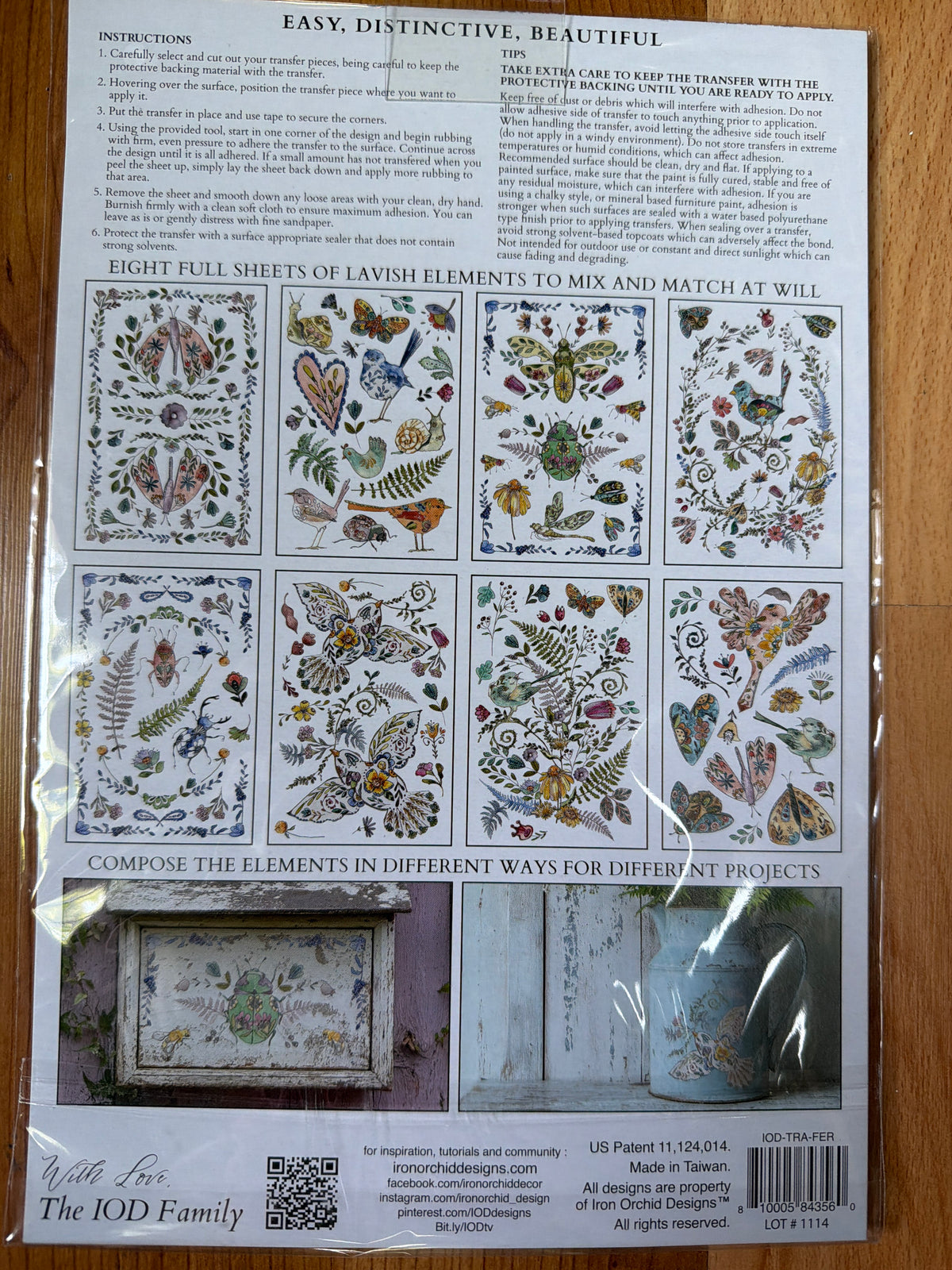 Fern Fables IOD Transfer 8x12 Pad™ 8 sheets