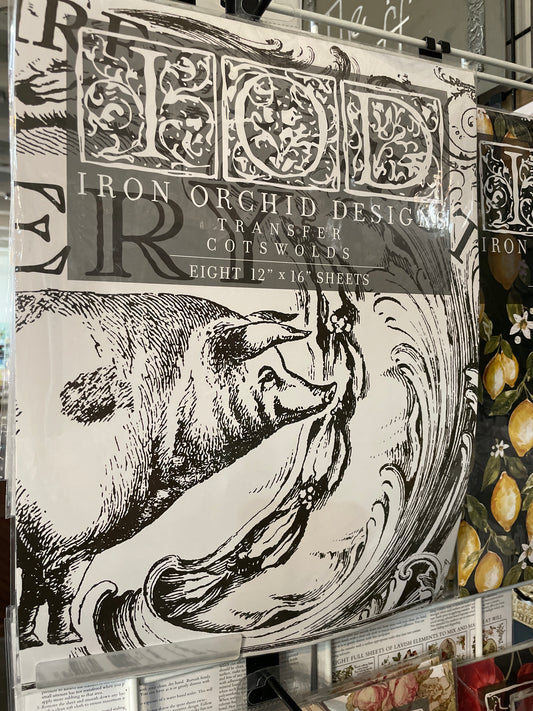 Cotswolds IOD Transfer 12x16 Pad™ Iron Orchid Designs