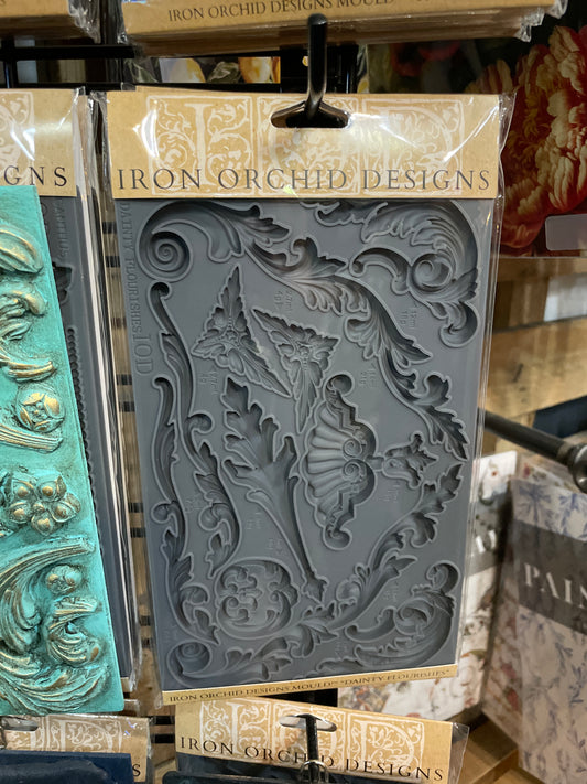 Dainty Flourishes 6x10 Mould By Iron Orchid Designs Available In Kansas City Missouri