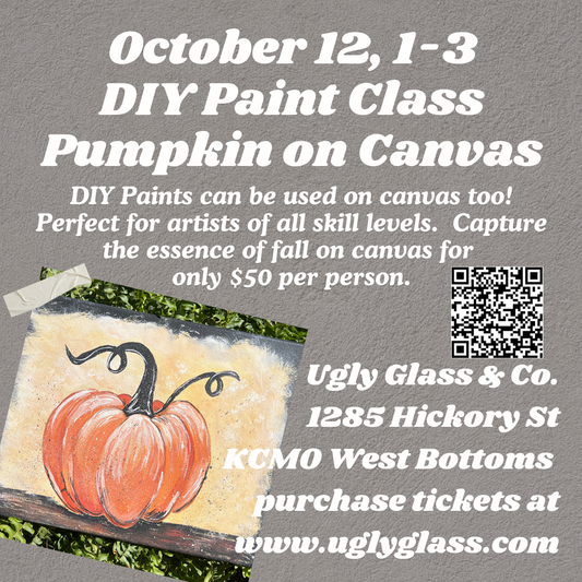 DIY Paint Class -  Pumpkin on Canvas