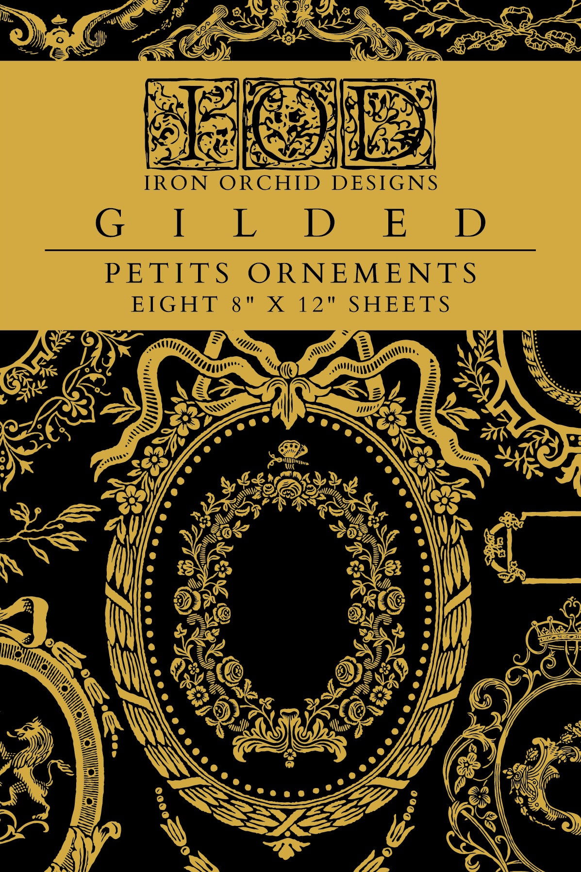 Petits Ornements IOD Foil Transfer 8x12 Pad™ LIMITED EDITION Iron Orchid Designs 2025 Release