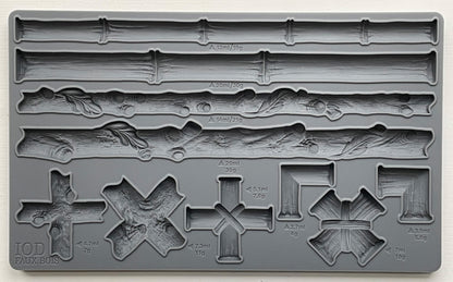 Faux Bois Mould By Iron Orchid Designs - New Spring 2024 Release