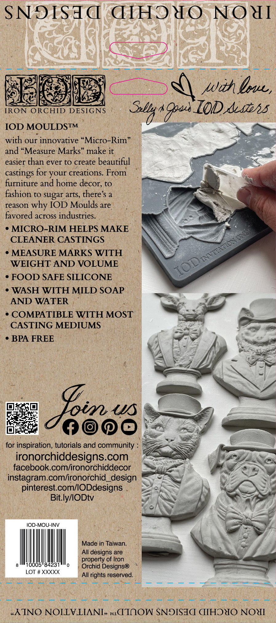 Invitation Only Mould By Iron Orchid Designs - New Spring 2024 Release