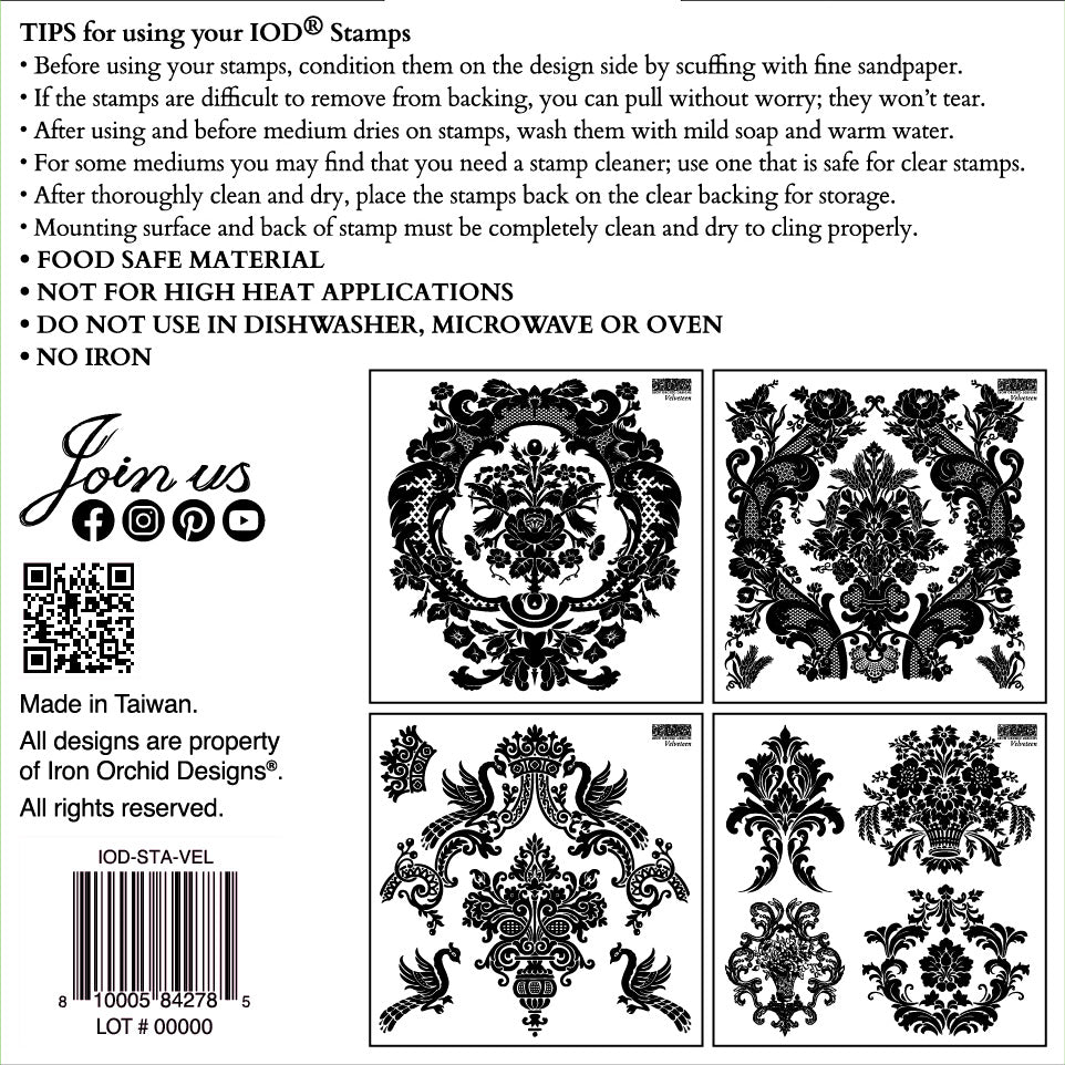 Velveteen 6x6 IOD Stamp™ New Spring 2025 Collection