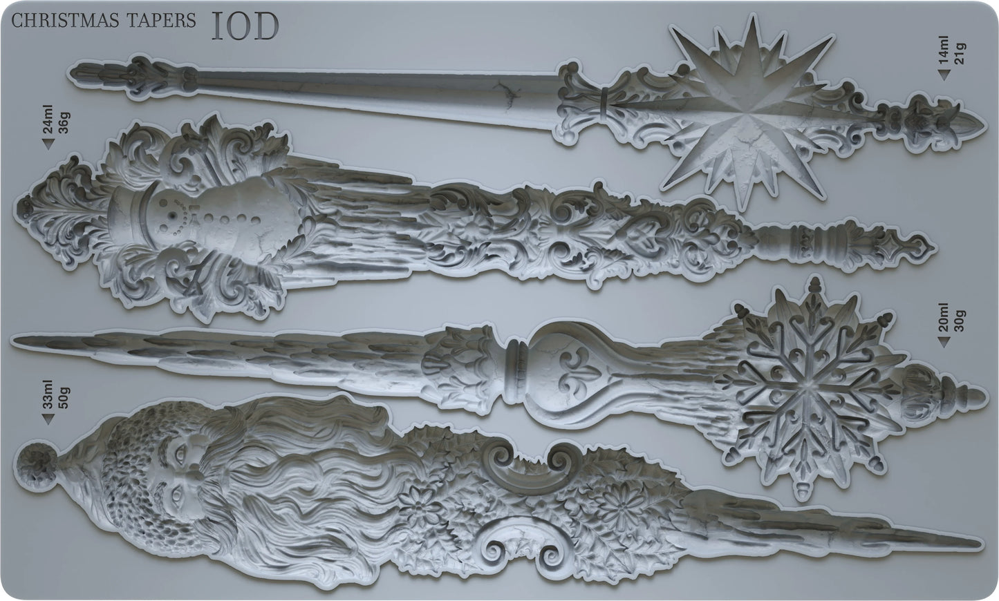 CHRISTMAS TAPERS 6X10 IOD MOULD™ LIMITED EDITION