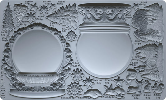 Snow Globes 6x10 IOD Mould™ Iron Orchid Designs Silicon Mold