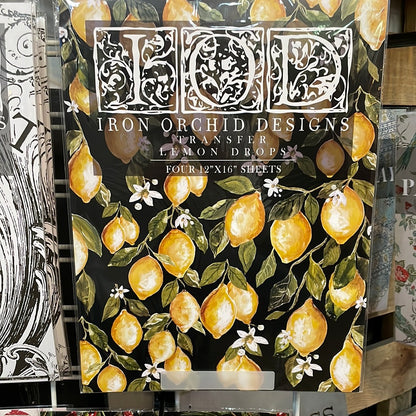 Lemon Drops Transfer by Iron Orchid Designs IOD
