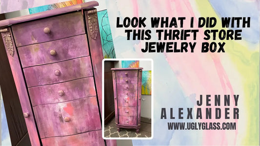 Get the Look - Pink & Purple Graffitti Vibe Thrift Store Jewelry Box
