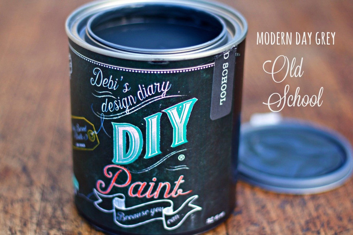 Old School DIY Paint - Slate Board Grey by Debi's Design Diary